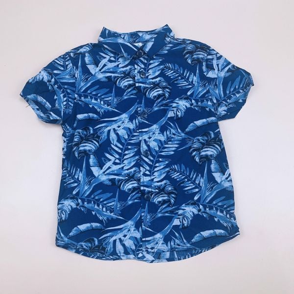 ABT54 - Áo sơ mi Smile hoa lá BT