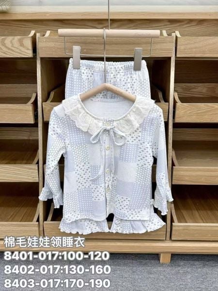 BBG10 - Bộ Pyjama vải thun GuoguoYinuo nhiều màu cho bé gái size 100-190