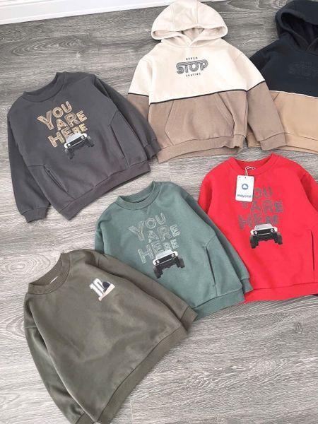 ABT19 - Áo nỉ Mayoral nhiều màu cho bé trai size 2-10y