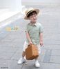 6036AHB - Áo sơ mi Beemo cổ đức, túi cách điệu size 1-6y