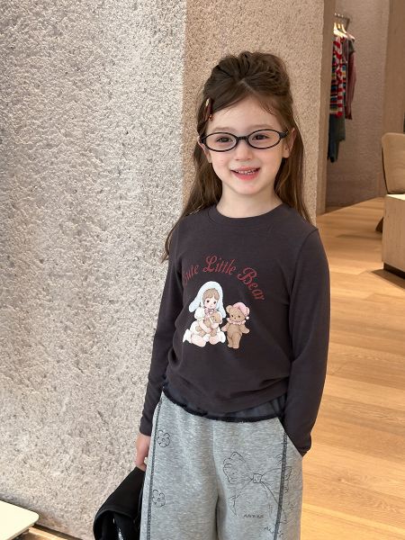 25G052 - Áo thun tăm AMBB họa tiết nhiều màu cho bé gái size 90-170