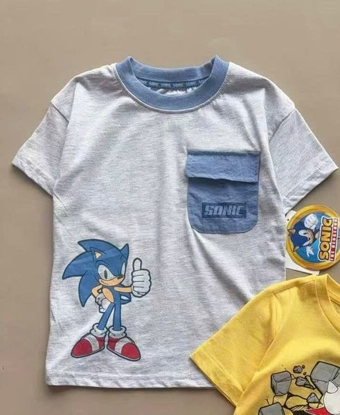 ABT65 - Áo cotton Sonic dư xịn nhiều màu cho bé trai size 4-7y
