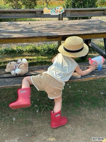 6011BHB - Bộ cotton áo tanktop phối cổ Beemo size 1-5y