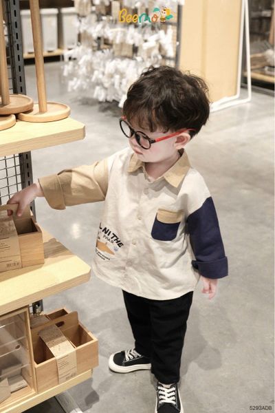 5293ADB - Áo sơ mi Beemo phối tay