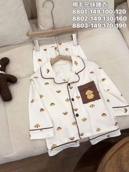 BBT10 - Bộ Pyjama vải thun GuoguoYinuo nhiều màu cho bé trai size 100-160