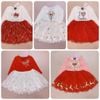 V00147 - Váy cotton phối chân voan nhiều màu size 4y / 5y / 6y
