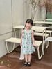 VAY19 - Váy lanh June with love cây dừa đính hoa tulip size 1 - 10y