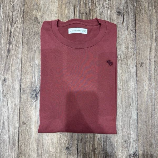 ABT26 - Áo cotton dài tay A.E nhiều màu trơn thêu ngực size 6 - 18y