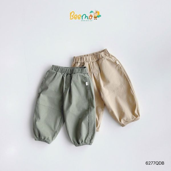 6277QDB - Quần kaki bo gấu Beemo ballon 2 màu bé trai size 1-6y