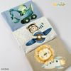 6057BHB - Bộ thun cotton Beemo giả gile bé trai size 1-6y