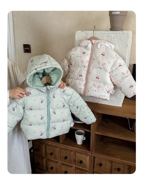 AK31 - Áo khoác phao lót nỉ siêu nhẹ mềm ấm nhiều màu cho bé size 90-130