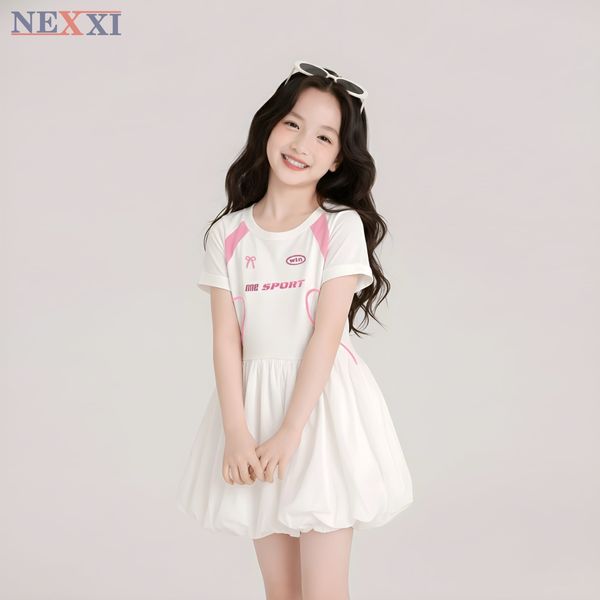 2506.81 - Đầm thun Nexxi phối tùng bí sport size 5-8y