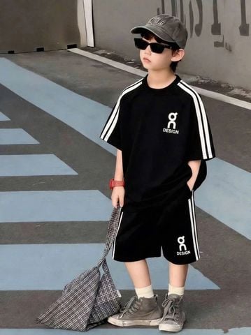 MBCB02 - Bộ cotton MBCKids sọc vai nhiều màu cho bé trai size 1-14y