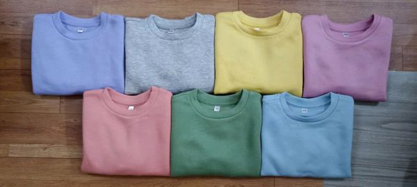 SH2511A02 - Áo phông dài tay dành cho trẻ em gái, dệt kim từ sợi tổng hợp, size XS-XL