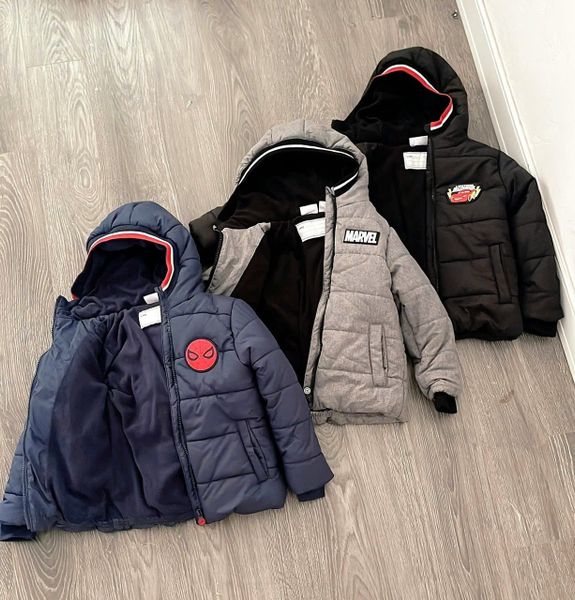 AKBT50 - Áo khoác phao lót nỉ Disney nhiều mẫu cho Bé Trai size 2 - 12y