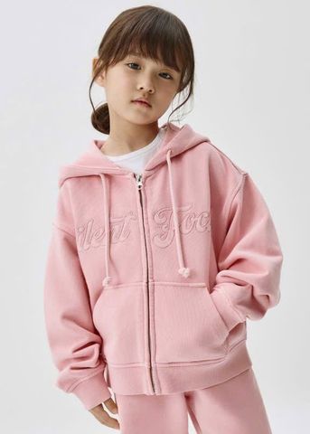 AK44 - Áo khoác nỉ Sela màu hồng Silent Focus size 92 - 116