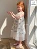 MLSDCC.7761 - Đầm 2 dây Melisa hoa chân phối voan trắng size 2-11y
