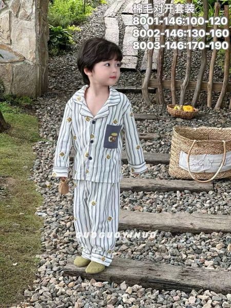 BBT10 - Bộ Pyjama vải thun GuoguoYinuo nhiều màu cho bé trai size 100-160