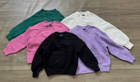 ABG32 - Áo len trơn nhiều màu cho bé size 3-12y