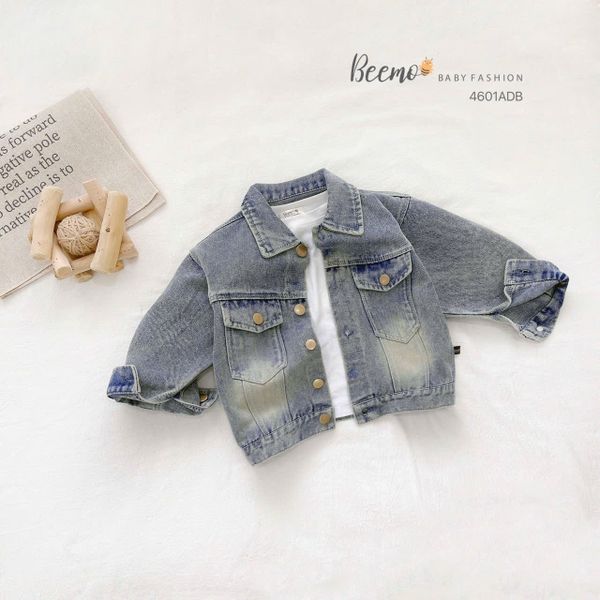 AKBT32 - Áo khoác jean Beemo màu xanh cho bé size 80-140