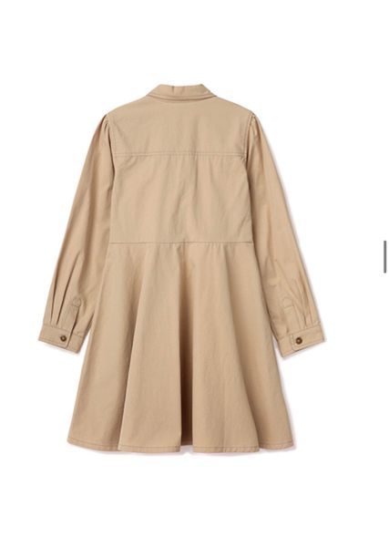 V00087 - Váy thô cổ sen 2 màu be / xanh denim size 110 - 150