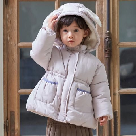 AK22 - Áo khoác phao Petitmain siêu nhẹ tai thỏ cho bé size 80-130