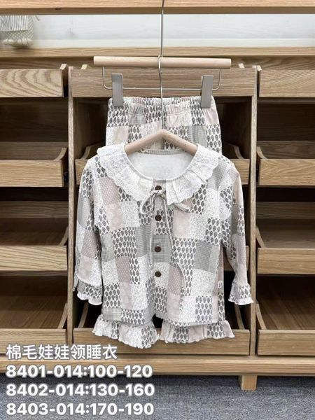 BBG10 - Bộ Pyjama vải thun GuoguoYinuo nhiều màu cho bé gái size 100-190