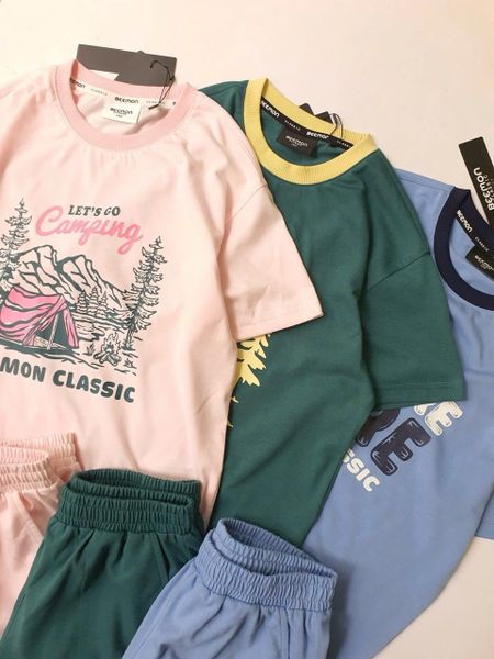 BM2602ST03 - Bộ quần áo trẻ em Beemon 3 màu cho bé size 120-160