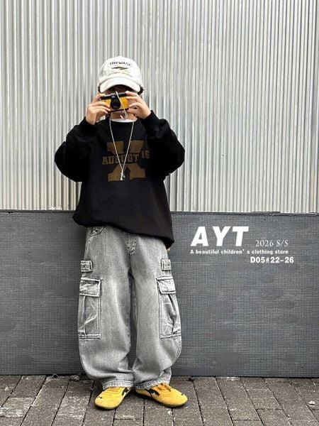 AYT - Quần jean 1 lớp mùa xuân cho bé trai nhiều màu size 110-140