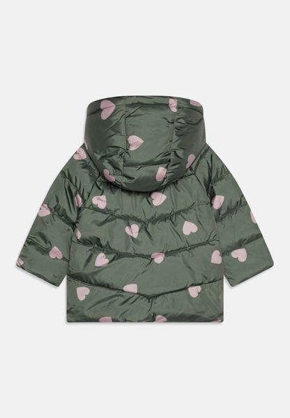 AK40 - Áo khoác phao lót nỉ Baby 2 màu hồng, rêu bé gái size 1-5y