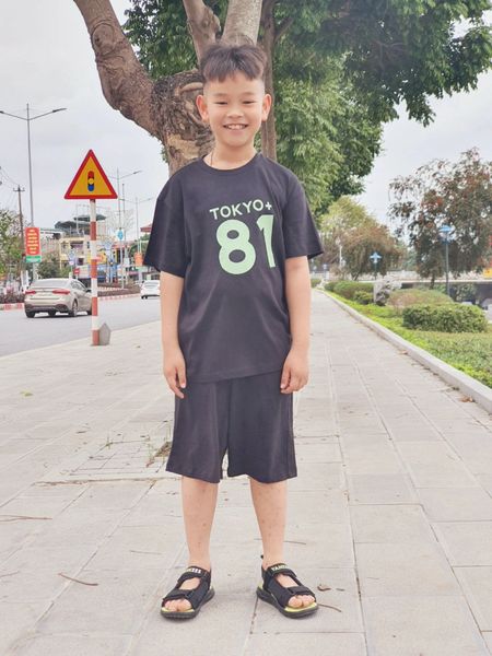 BBG34 - Bộ cotton Bee Mon Tokyo chữ số nhiều màu BTBG size 110-160