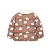 AKBT16 - Áo khoác phao màu nâu hình cừu cổ lông cho bé size 100-140