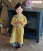 SP000011 - Set áo dài Luca & Luca áo vàng quần xanh cho bé gái size 2-12y