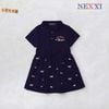 2509.82 - Váy polo cá sấu Nexxi rút eo in cún puppy size 9-14y
