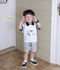 6051BHB - Bộ Polo Beemo tay quần kẻ size 1-6y