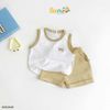 6002AHB - Combo 2 áo Beemo ba lỗ phối cổ, viền tay, in hình bé trai size 1-5y