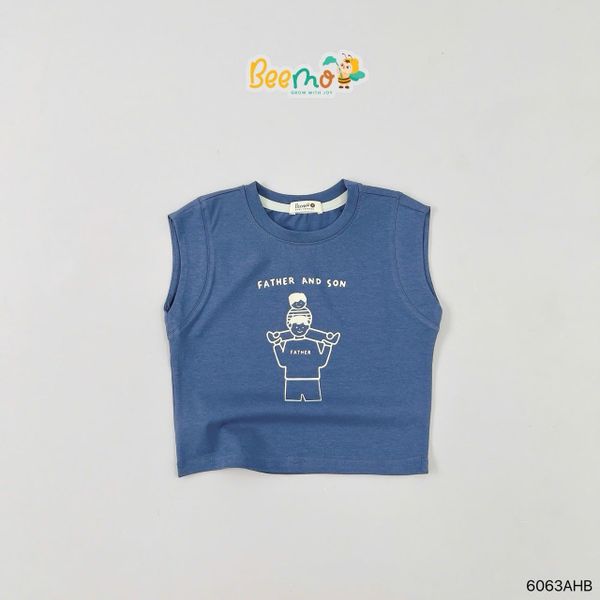 6063AHB - Áo tanktop Beemo bé trai size 1-6y