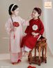 JJ 6732 - Bộ áo dài Jam & Jenny áo gấm đính hoa ngực 2 màu size 2-12y