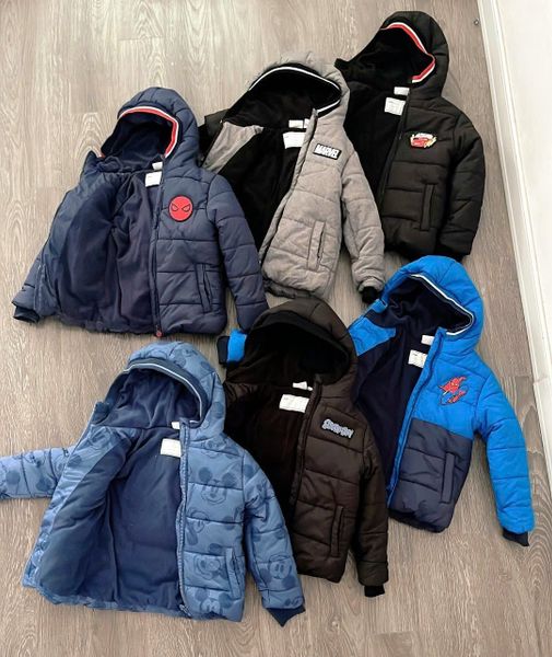 AKBT50 - Áo khoác phao lót nỉ Disney nhiều mẫu cho Bé Trai size 2 - 12y