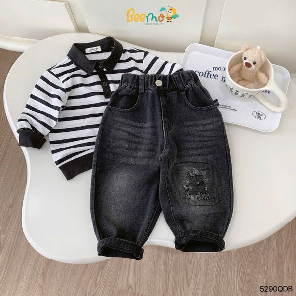 4602QDB - Quần jean túi sau Beemo