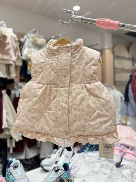 AK12 - Gile hoa nhí lót nỉ siêu nhẹ ấm nhiều màu cho bé gái size 90-130