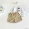 60041QHB - Quần Beemo thun cotton màu trơn size 6-10y