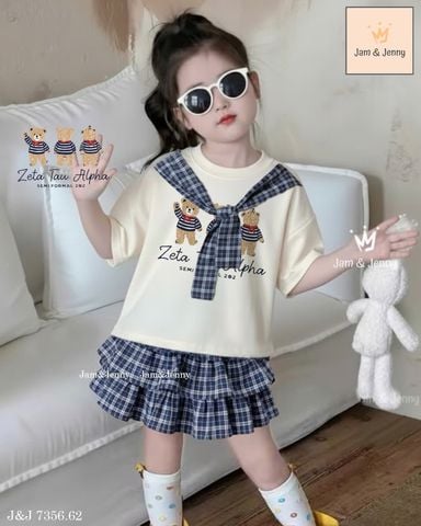 BJJTC.7356 - Bộ Jam & Jenny bé gái size 2-12y