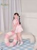 A1217 - Bộ bơi Alber kids bé gái liền thân màu hồng size 90-150