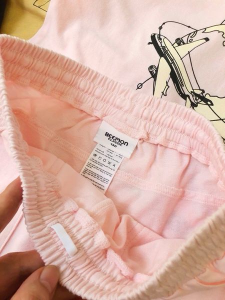 BM2603ST03 - Bộ quần áo Beemon cổ tròn cho bé size 120-170
