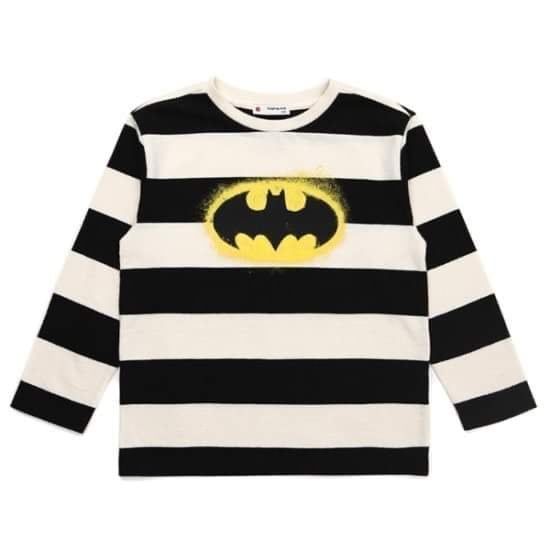 ABT112 - Áo cotton Laughing Child Kẻ đỏ Superman / Kẻ đen Batman size 100 - 140