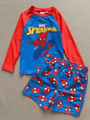 DB00037 - Bộ bơi dài tay Marvel, Spiderman, Pawpatrol bé trai size 1-8y