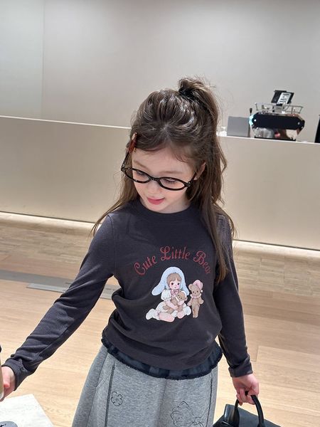 25G052 - Áo thun tăm AMBB họa tiết nhiều màu cho bé gái size 90-170