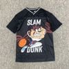 ABT49 - Áo thể thao cổ tim màu đen Slam size 2 - 8y