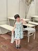 VAY19 - Váy lanh June with love cây dừa đính hoa tulip size 1 - 10y